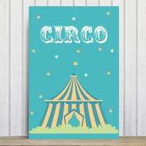 Placa Decorativa Infantil Circo Tenda MDF 30x40cm Placa Decorativa Infantil Circo Tenda MDF 30x40cm