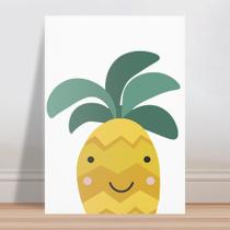 Placa decorativa infantil cozinha desenho abacaxi