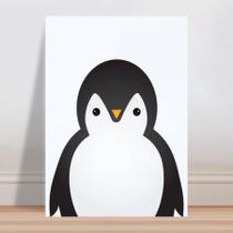 Placa decorativa infantil cozinha pinguim