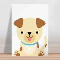 Placa decorativa infantil desenho animal cachorro filhote