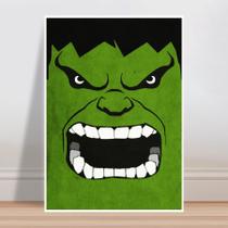 Placa decorativa infantil Desenho super herói Hulk