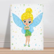 Placa decorativa infantil Fada Tinker Bell