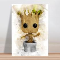 Placa decorativa infantil Groot Guardiões da Galaxia kids