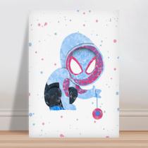 Placa decorativa infantil Gwen Stacy Mulher Aranha