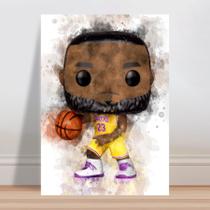 Placa decorativa infantil Jogador Basketball Lebron James