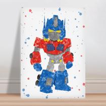 Placa decorativa infantil Optimus Prime Transformer