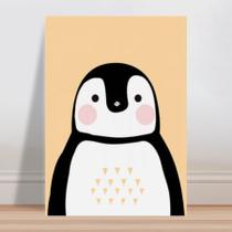 Placa decorativa infantil Pinguim Animal