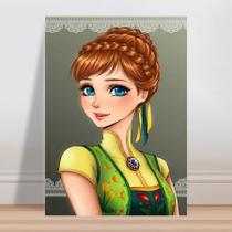 Placa decorativa infantil princesa Anna de Frozen