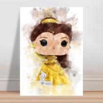 Placa decorativa infantil Princesa Bela Bela e a Fera Filme