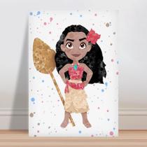 Placa decorativa infantil Princesa kids Moana