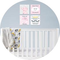 Placa Decorativa Infantil Quarto Bebê Menina E Menino Rosa Placa Decorativa Infantil Quarto Bebê Menina E Menino Rosa