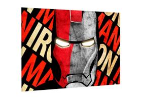 Placa decorativa - iron man homem de ferro marvel