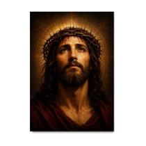 Placa Decorativa Jesus com a Coroa de Espinhos 40x60cm Placa Decorativa Jesus com a Coroa de Espinhos 40x60cm