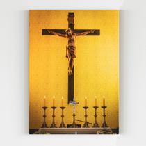 Placa decorativa jesus cristo igreja religião fé mdf 20x29 - Super Presentez
