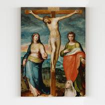Placa decorativa jesus crucificado religião fé mdf 20x29 - Super Presentez