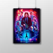 Placa Decorativa John Wick - Poster Filme 3