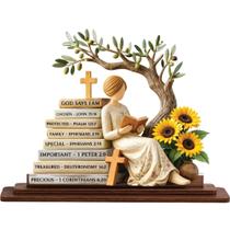 Placa Decorativa KATINAT Inspiradora Cristã para Mesa Placa Decorativa KATINAT Inspiradora Cristã para Mesa