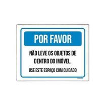 Placa Decorativa Kit 10 - Não Leve Objetos - 18x23cm Placa Decorativa Kit 10 - Não Leve Objetos - 18x23cm