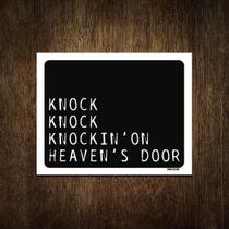 Placa Decorativa - Knock Knockin'On Heaven'S Door 36X46