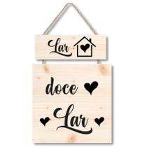 Placa decorativa Lar doce lar PL307 Placa decorativa Lar doce lar PL307