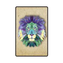 Placa Decorativa - Leao Poligonos - cód. 5307 Placa Decorativa - Leao Poligonos - cód. 5307