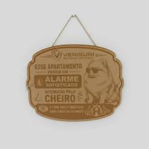 Placa Decorativa Lulu Da Pomerania, Alarme Pelo Cheiro Placa Decorativa Lulu Da Pomerania, Alarme Pelo Cheiro