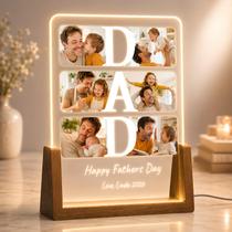 Placa Decorativa LUMINÁRIA NOTURNA Personalizada em Acrílico para Pai LUCKOR Placa Decorativa LUMINÁRIA NOTURNA Personalizada em Acrílico para Pai LUCKOR