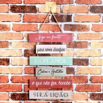 Placa Decorativa Madeira 24x34,5 Frases Código: 44414