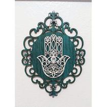 Placa Decorativa Mão De Deus Hansa de Parede Mdf Proteção Fátima Placa Decorativa Mão De Deus Hansa de Parede Mdf Proteção Fátima