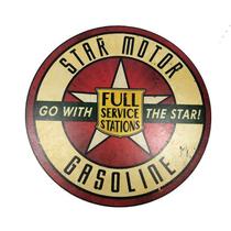 Placa Decorativa MDF 35x35 Personalizado Star Moto Gasoline