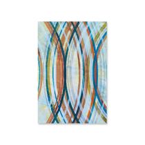 Placa Decorativa MDF Abstrato Geométrico Círculos 30x40cm