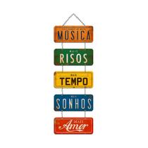 Placa Decorativa MDF Adesivada Precisamos de Mais Musica Placa Decorativa MDF Adesivada Precisamos de Mais Musica