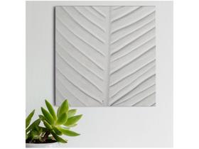 Placa Decorativa MDF All White Linhas 20x20cm Placa Decorativa MDF All White Linhas 20x20cm