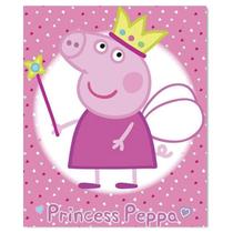 Placa Decorativa MDF Ambientes 30 cm x 20 cm - Princesa Peppa Pig (Bx74)