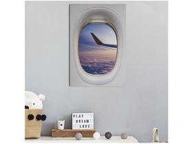 Placa Decorativa MDF Avião 30x44cm Placa Decorativa MDF Avião 30x44cm