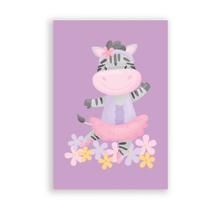 Placa Decorativa MDF Bailarina Zebra 30x40cm