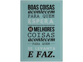 Placa Decorativa MDF Boas Coisas 20x29cm