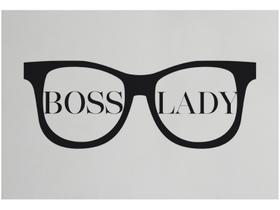 Placa Decorativa MDF Boss Lady 20x29cm