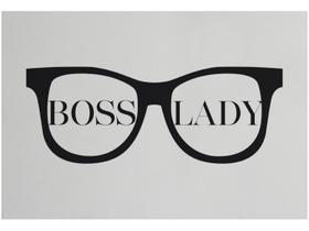 Placa Decorativa MDF Boss Lady 20x29cm - Design Up Living