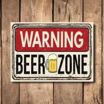 Placa Decorativa MDF Cerveja Beer Zone 30x40