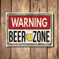 Placa Decorativa MDF Cerveja Beer Zone 30x40