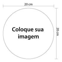 Placa Decorativa Mdf Circular Personalizado 20x20cm