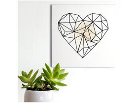 Placa Decorativa MDF Coração 20x20cm