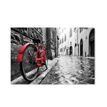 Placa Decorativa MDF Foto Bicicleta Itália