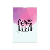 Placa Decorativa MDF Frase Carpe Diem 20x30cm