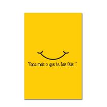 Placa Decorativa MDF Frase Faça o que te faz feliz