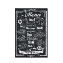 Placa Decorativa MDF Frase Giz Menu Restaurante