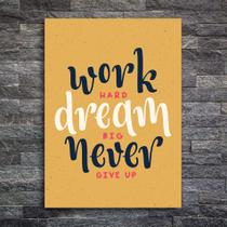 Placa Decorativa MDF Frase Sonhar Grande 30x40 Placa Decorativa MDF Frase Sonhar Grande 30x40