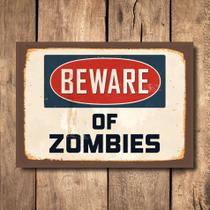 Placa Decorativa MDF Frase Zombies Placa Decorativa MDF Frase Zombies