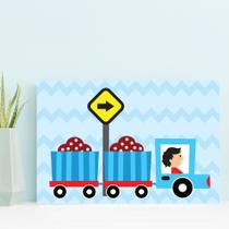 Placa Decorativa MDF Infantil Caminhão 30x40